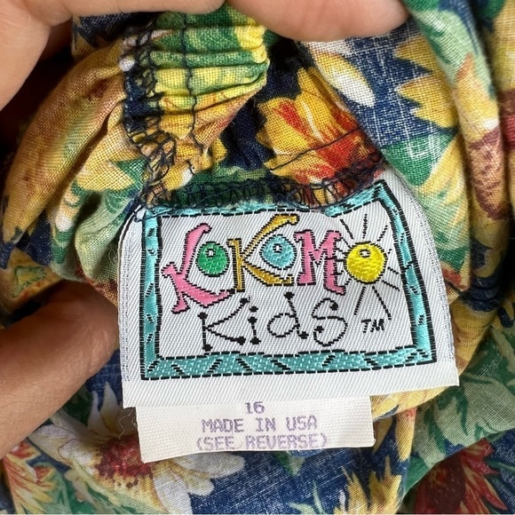 90s Sunflower Sundress Girls Size 16 - Picture 7 of 12